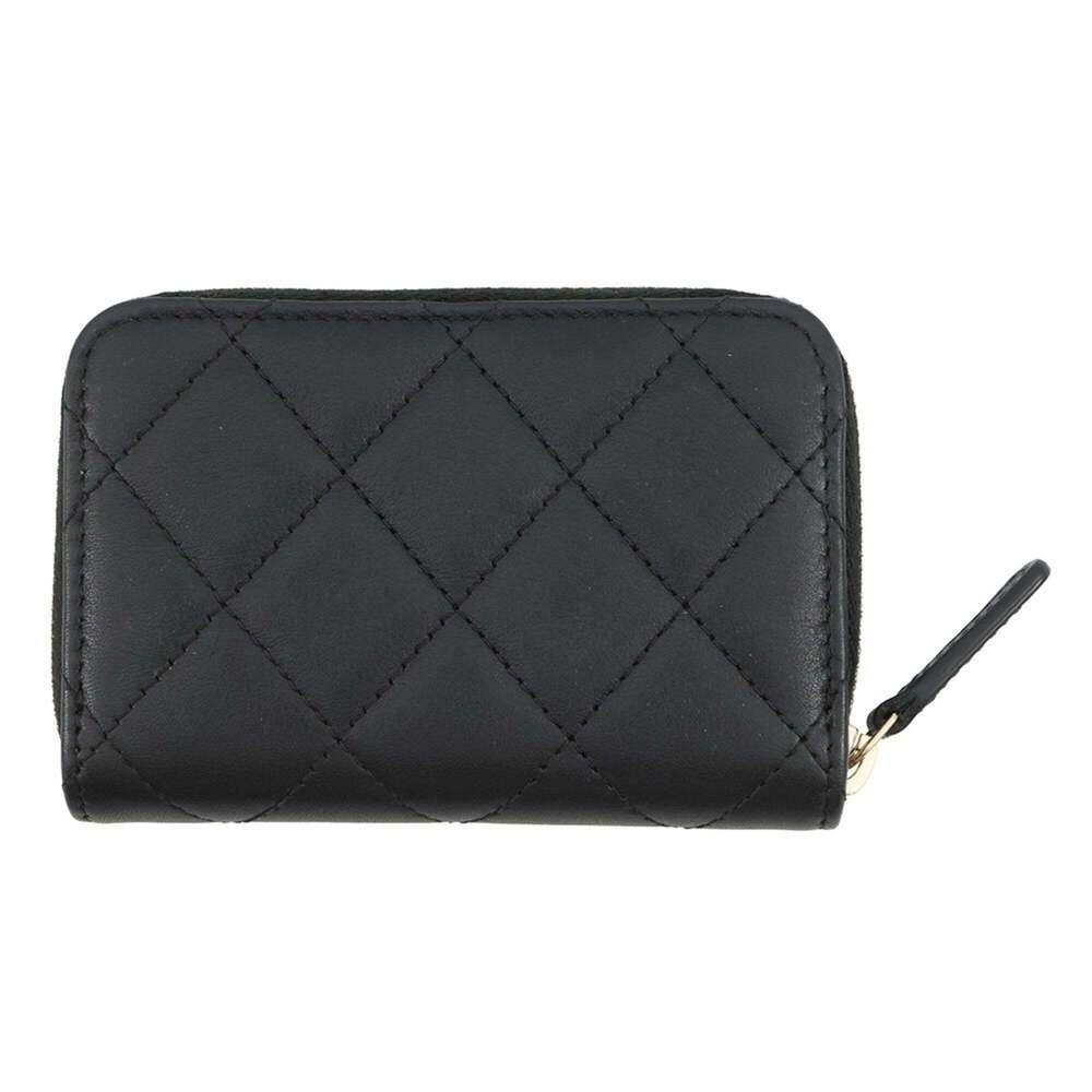 CHANEL Authentic Black Lambskin Leather Logo Wallet - Picture 3 of 10